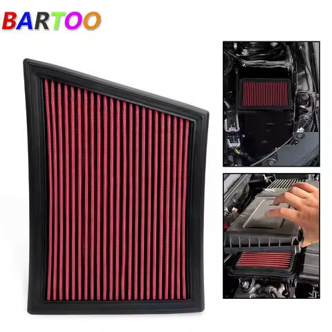 Bartoo High-Flow Air Filter For MINI Cooper 1.5T/2.0T & BMW 1/2/X1/X2 Series 1.2T/1.5T/2.0T Washable