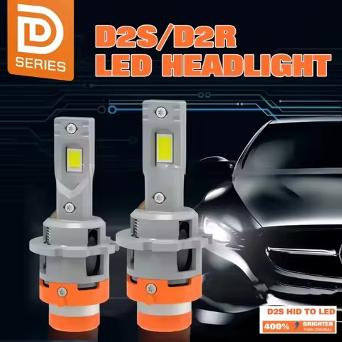 D2S LED Headlights HID 1:1 Xenon Lamp D4S LED 12000LM Two sided CSP Chip 6500K Plug&Play LED Headlig