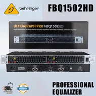 Behringer FBQ1502HD 15 segment stereo graphic equalizer equipped with FBQ feedback detection system 