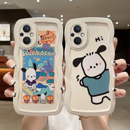 Casing Oppo Reno 7z Casing Oppo Reno 8z Case Edge of Waves Cute Phone Couple Casing Soft Phone Case