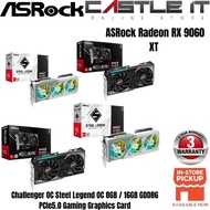 Asrock Radeon RX 9060 XT Challenger Steel Legend OC 8GB 16GB GDDR6 PCIe 5.0 Gaming Graphics Card
