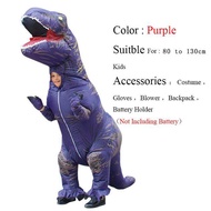 Jurassic World Mascot เด็กชุดพองลมฮาโลวีนไดโนเสาร์ชุดคอสเพลย์ปาร์ตี้ฮาโลวีน T ชุดไดโนเสาร์ขี่ได้สำหร