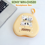 【Trend Front】 For SONY WH-CH520 Headphone Case Trendy Cartoon Headset Storage Bag Casing Box