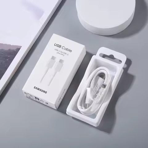 Samsung 5A 45W 65W PD USB-C Super Fast Charging Type-C Cable for Galaxy S25 S24 S23 S22 S21 S20 Ultr