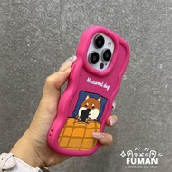 Cute Puppy Macaron 3D Wave Phone Case For OPPO F31 Pro F29 Pro F27 Pro Plus F25 F23 F21 F21S Pro F19