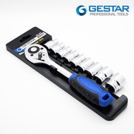 GESTAR 1/2" Socket Wrench Set 10 Pcs 10 - 24 mm 287-404