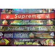 Rainbow hologram sticker for fierce fish, predatory fish, aquarium sticker