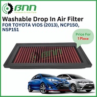 [BNN] Toyota Vios NCP150 NSP151 Mitsubishi Mirage Drop In Air Filter High Performance Filter (1 Piec
