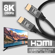HDMI 8K rubber cable, backward compability, 8K/60Hz 4K@120Hz 2K@144Hz Ultra High-Speed 48Gbps Cable