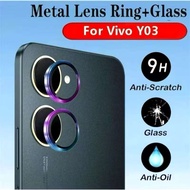 ฟิล์มกระจกนิรภัยกันรอยเลนส์กล้อง สําหรับ Vivo Y03 Y03T Y18 Y28S Y17S ฟิล์มกระจก กันรอย เลนส์กล้อง