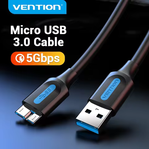 Vention Micro USB 3.0 Cable 3A Fast Charger Data Cord Mobile Phone Cables for Samsung Note 3 S5 Tosh