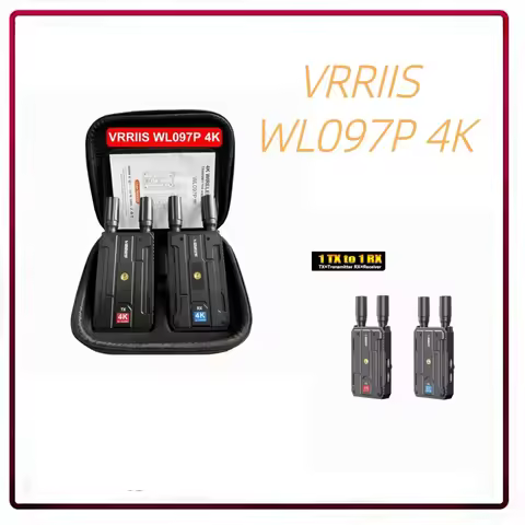 VRRIIS WL097P 4K Wireless Transmission Audio Video Transmitter and Receiver Dual HDMI Extender 400m