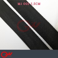 WEBBING STRAP KTB/ SAFETY BELT/ FW 002 2.5cm BLACK