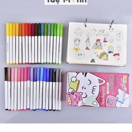 Bút lông bút viết Calligraphy Hán Tự viết nét thanh nét đậm brush lettering tô màu màu Fiber Pen Col