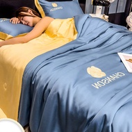 JJT [Miễn Phí Vận Chuyển]Bộ đồ giường Ga Trải Giường Bộ nệm 5/6 feet (2 * vỏ gối + 1 * Ga Trải Giườn