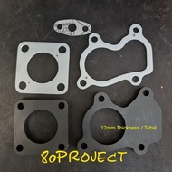 F55 F55V RHF55V Diesel Turbo Gasket Set 3layers 1.5mm Flange Downpipe Turbo 12MM Tebal