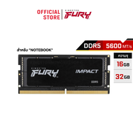 Kingston CL40 FURY IMPACT Black PnP รุ่นที่เชื่อถือได้ DDR5 5600MHz (KF556S40IB) - หน่วยความจำแรม No