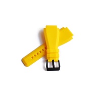 【Import King Original】Compatible with Watch Parts Bell &amp; Ross BR01% Gangnam% Rubber Belt for BR03 Outside 24mm Yellow PVD