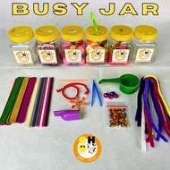 Busy Jar 16 in 1 Montessori Sensory Motor Toys for Children Montessori Toys Busy Book Sensory Toys E
