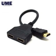 Male HDMI To Dual HDMI 2 Female Splitter Cable Adapter for Multimedia Devices Converter HDMI102CB