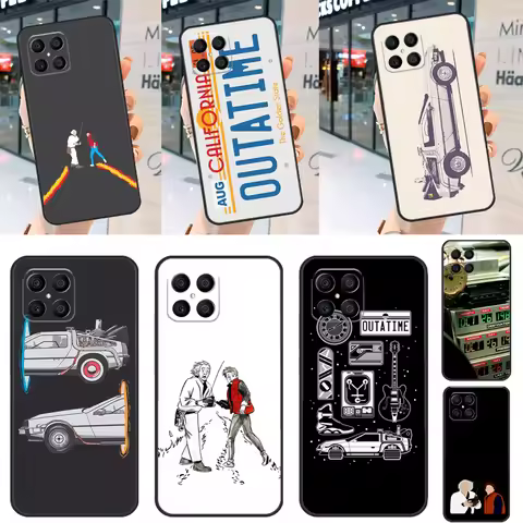 Retro Back To The Future For Huawei P30 P60 Pro P20 P40 P50 P Smart Z Nova 5T Honor 70 50 X8 X9a Mag
