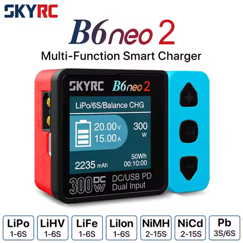 NEW SKYRC B6neo 2 Smart Charger Multi-Function Smart Charger DC 300W PD 80W LiPo/LiFe/Lilon/LiHV/NiM