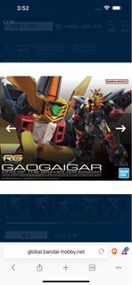 Bandai RG GaoGaiGar 模型 勇者王 only 太古