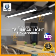 T8 LED Linear Light Lampu Panjang Kalimantang Casing LED Office Light Hanging Ceiling Lampu Panjang 