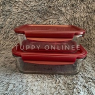 Tupperware Premiaglass Set - Maroon Toples