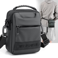 Wepower New Simple Men's Small Bag Fashionable Crossbody Bag Wearing Belt Hanging Bag Portable Shoulder Carry-On Bag