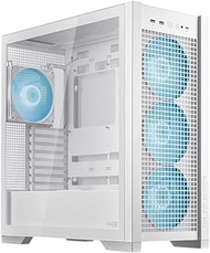 ASUS TUF GAMING GT302 ARGB WHT BTF Motherboard, Tempered Glass, Middle Tower, EATX PC Case, White