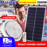 Solar Light Indoor Lamp 5000W LED Solar Light Ceiling Bedroom Lamp lampu solar lampu dalaman solar L