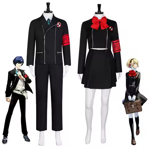 Game Persona 5 Yuki Makoto Aegis Cosplay Men Women School Uniform Unisex Halloween Carnival Suit Coa