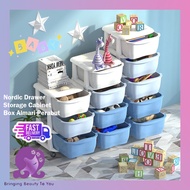Beauty 2u Nordic Candy Colored Layer Storage Drawer Cabinet Almari Perabut Box Simpanan