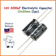 16V 2200uF Electrolytic Capacitor Kapasitor Elco10x20mm 16V2200UF