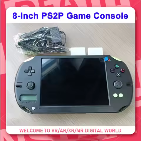 8-Inch DIY PS2P Game Console PS2P-8H with Battery LED / Modified by PS2 Motherboard PS1 PS2 Games FC