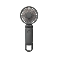 Rhythm พัดลมพกพา โมเดล 2025 Handy Fan Silky Wind Mobile 3.2 - 9zf040rh พัดลมพกพา ไม่มีเสียง สีเทาดำ-