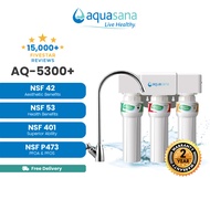 (Ready Stock) AQUASANA AQ5300+ Under Sink Water Filter Water Purifier Filter (4 NSF Std, 2 Years Hou