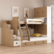 Bunk Bed Dislocation Type Custom Bunk Bed With Wardrobe Desk Small Apartment Bunk Bed
