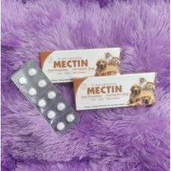 Obat Kutu Anti Parasit Kucing Anjing Mectin 1Tablet / Obat Kutu / Obat Parasit Ampuh