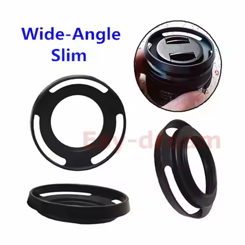 Slim Wide Angle 40.5mm Vented Lens Hood Replace LH-S1650 for Sony E PZ 16-50 f/3.5-5.6 OSS SELP1650 