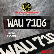 NUMBER PLATE CAR 3D CRYSTAL / NOMBOR PLAT KERETA 3D KRYSTAL / NUMBER PLATE / NUMBER PLATE CRYSTAL / 