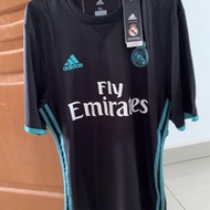 Jersey real madrid away hitam 2017-2018 player issue champions super eropa
