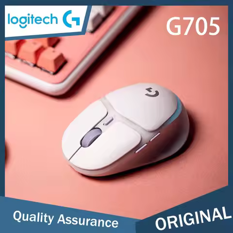 Logitech Aurora G705 Wireless Bluetooth Gaming Mouse Ergonomic Mouse Esports Mechanical Charging Dua