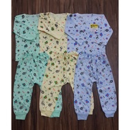 (3 pcs) newborn print long suit