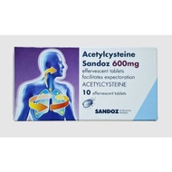 SANDOZ ACETYLCYSTEINE EFFERVESCENT TABLET 600MG 20S