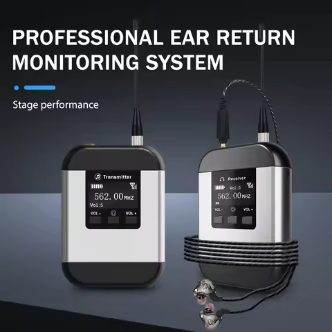 UHF Portable Wireless In Ear Monitoring System,IEM Audio Mini UHF Rechargeable Device For Music Audi