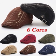 Unisex Cotton Beret Men's Flat Cap Outdoor Newsboy Hat Sun Hat Beret