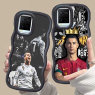 MERAH D-9 Cristiano Ronaldo Pink red Casing for VIVO V30 Y02a Y21a Y02t Y02 Y21s Y21 Y21t Pro 5G bla