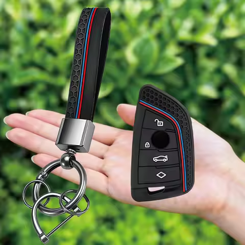 Silicone Car Key Case Cover For BMW X1 X3 X5 X6 X7 1 3 5 6 7 Series G20 G30 G11 F15 F16 G01 G02 F48 